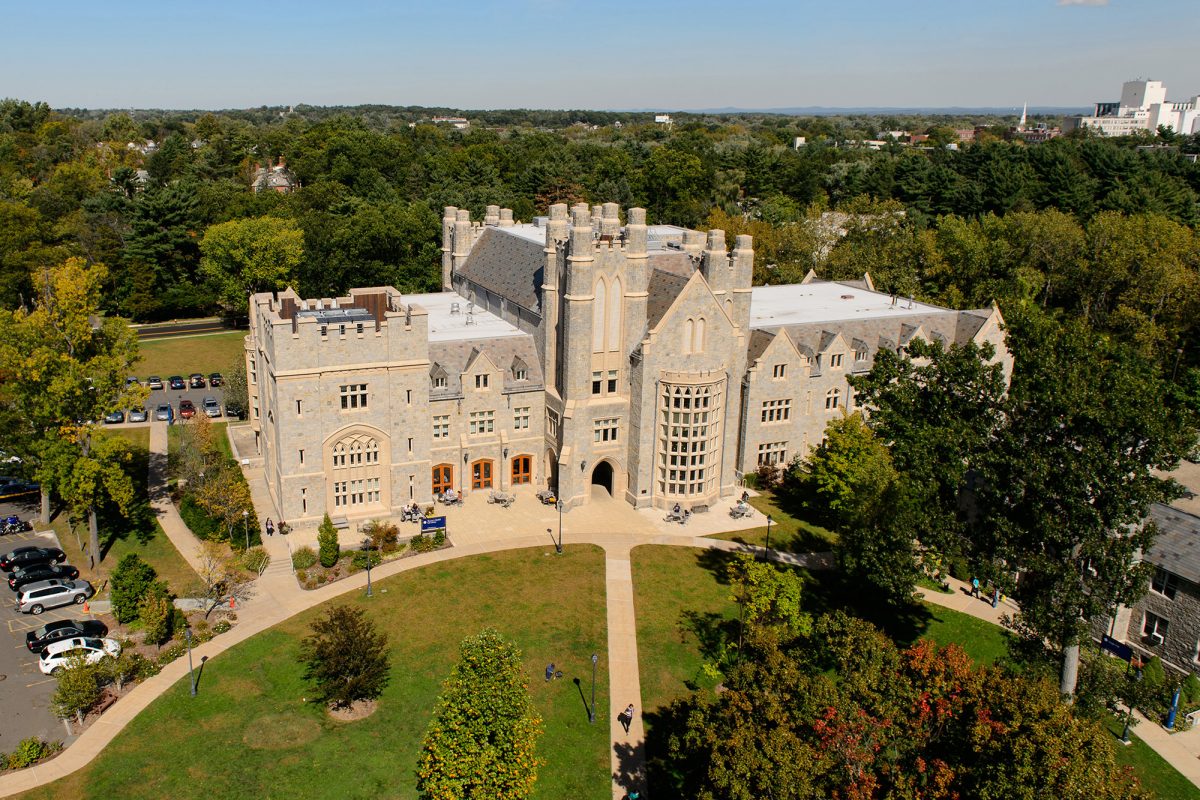 Aerial Picture of UConn Law Library